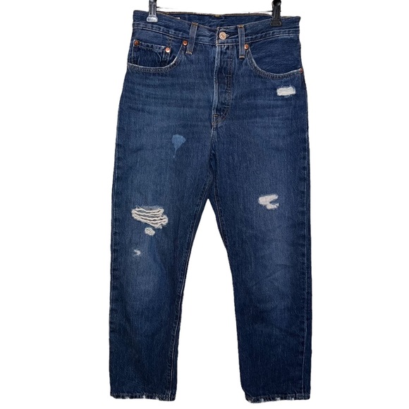 Vintage Women’s Distressed Levi’s 501 jeans - Picture 1 of 16